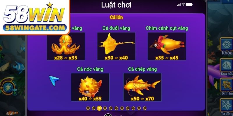 Cập nhật hệ số nhân của game bắn cá Betta
