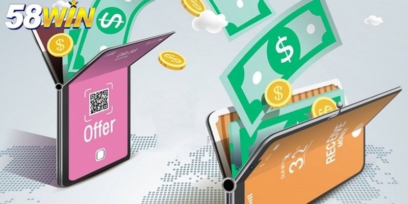 Nạp tiền 58WIN bằng ví điện tử giúp bạn thực hiện nhanh chóng